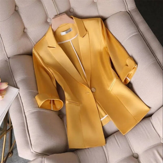 Blazer Individual Modas® Izadora - Amarelo